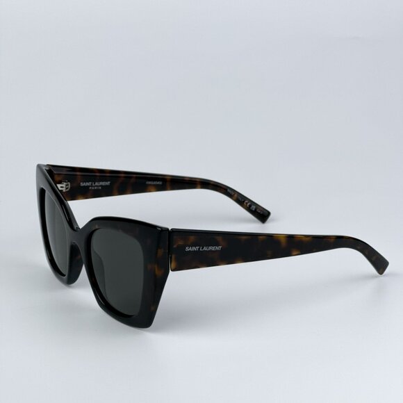 Saint Laurent SL552 008 BRAND NEW Sunglasses Havana Grey Cat Eye Women - Picture 7 of 13